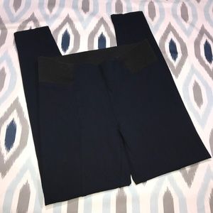 Ann Taylor Blue Ponte Knit Skinny Ankle Pants